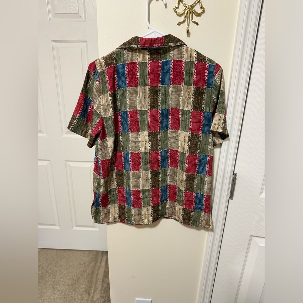 Alfred Dunner Multicolor Patchwork Blouse - Picture 3 of 3
